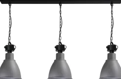 Große Pendelleuchte Grau Handarbeit Industrie