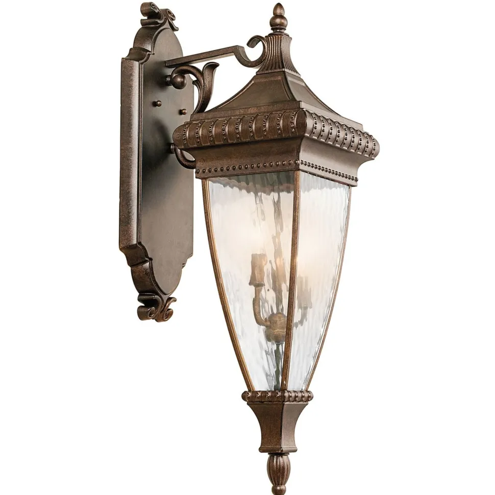 Große Wandlampe außen H:79cm Vintage in Bronze