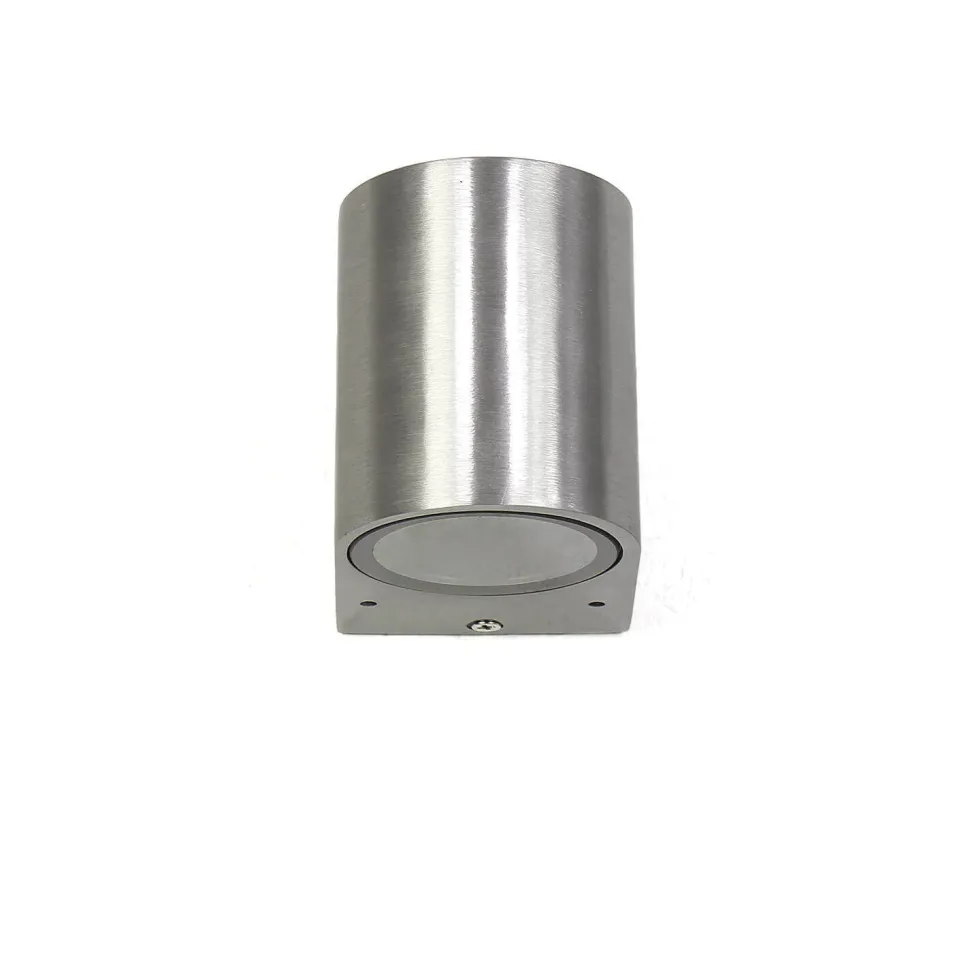 Halbrunde Außenwandlampe Silber Aluminium AALBORG