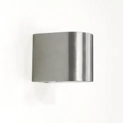 Halbrunde Außenwandlampe Silber Aluminium AALBORG