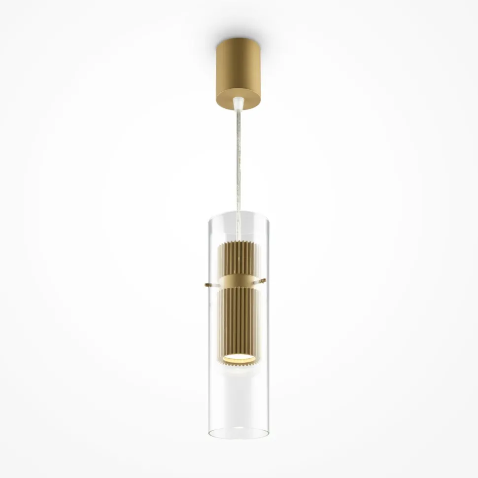 Hängelampe Aluminium Glas GU10 Ø 8 cm H: max. 170 cm