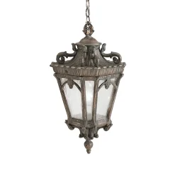 Hängelampe AMELIA Antik Aluminium Vintage außen