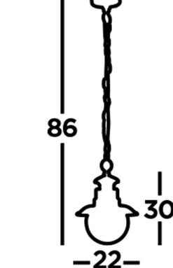 Hängelampe außen IP44 E27 D: 21,5 cm in Rostbraun JOHN