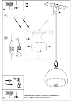 Hängelampe Beton Ø 30 cm Grau E27 Küche