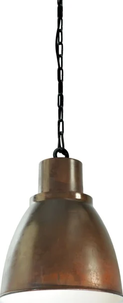 Hängelampe Braun Weiß Industrie Design Handarbeit