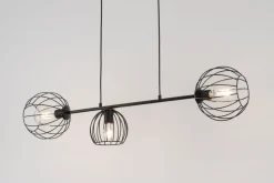 Hängelampe E27 Schwarz Metall Retro Design Esstisch