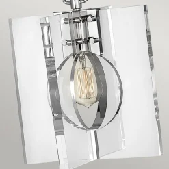 Hängelampe eckig 26 cm breit H: max. 151,3 cm E27