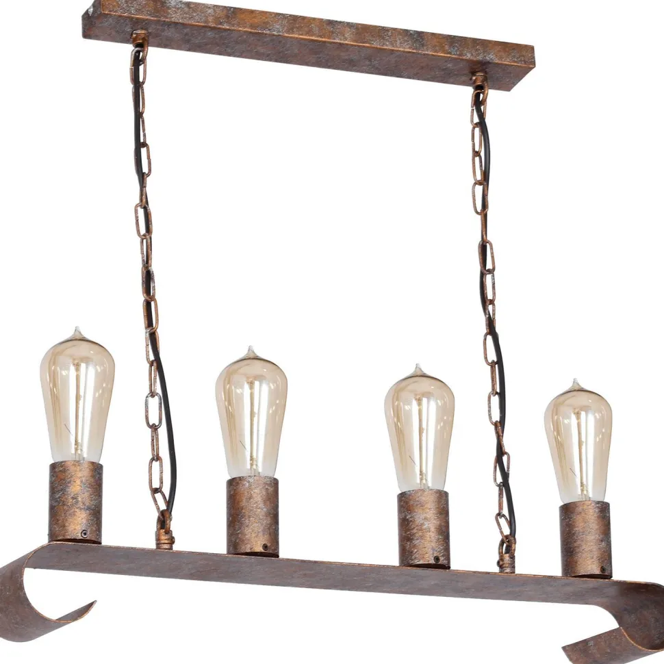 Hängelampe Esstisch in Rost Braun Vintage Design