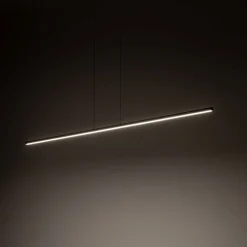 Hängelampe Esstisch LED Schwarz B: 180 cm lang