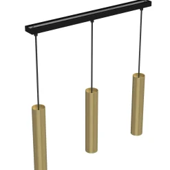 Hängelampe Esstisch Messing Schwarz Metall GU10