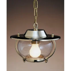 Hängelampe Esstisch Messing Glas Ø26cm Maritim