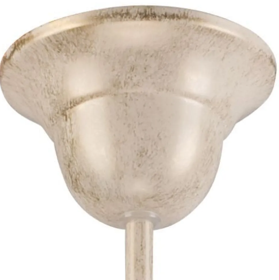 Hängelampe Esstisch Shabby Weiß Metall 3-flammig