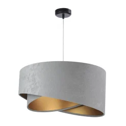 Hängelampe Esstischleuchte Grau Gold Wohnzimmer