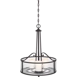 Hängelampe Esszimmer Glas Metall Vintage Landhaus