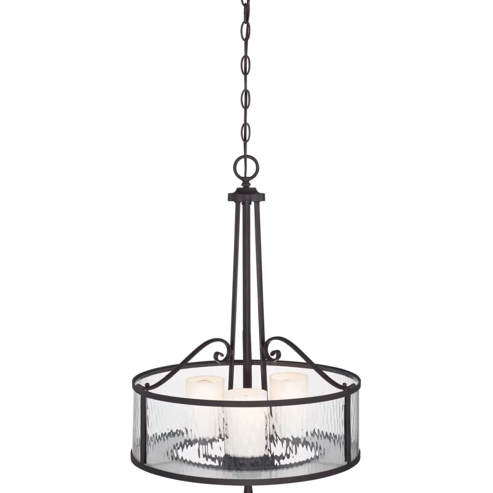 Hängelampe Esszimmer Glas Metall Vintage Landhaus