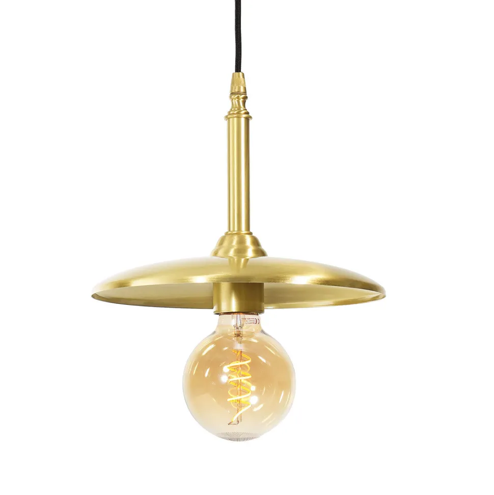 Hängelampe 3-flammig in Bronze hell E27 Messing massiv