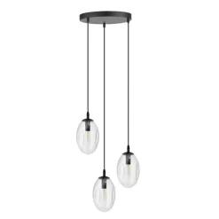 Hängelampe 3-flammig verstellbar Glas E14 Esstisch