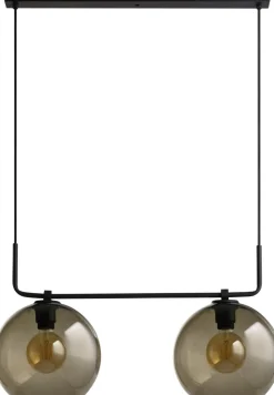 Hängelampe 2-flmg Glas Monaco