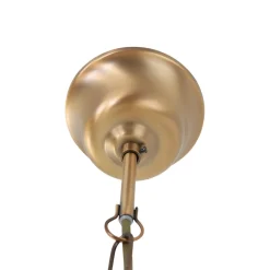 Hängelampe Glas Metall in Bronze B:23 cm E14 elegant