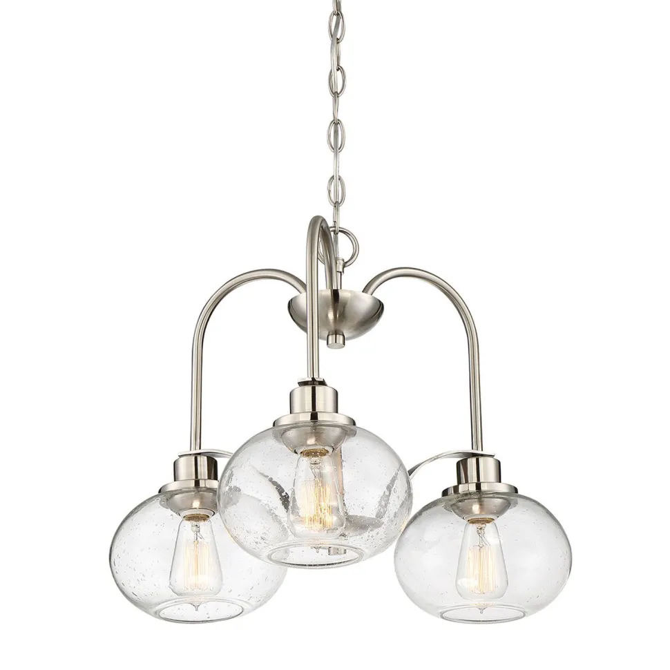 Hängelampe Glas Metall Vintage Design Esszimmer Esstisch