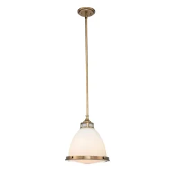 Hängelampe Glasschirm D: 32,4 cm rund H: max. 110 cm