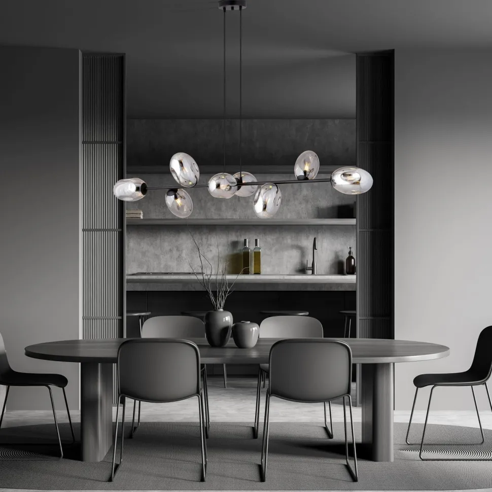 Hängelampe groß 140 cm lang höhenverstellbar E14