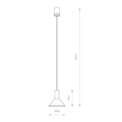 Hängelampe GU10 Ø 18 cm Schwarz Metall EILWEN