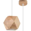 Hängelampe Holz geometrisch klein GU10 wohnlich ALBALI