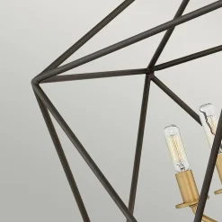 Hängelampe in Bronze 5-flammig verstellbar E14 DIVISTA