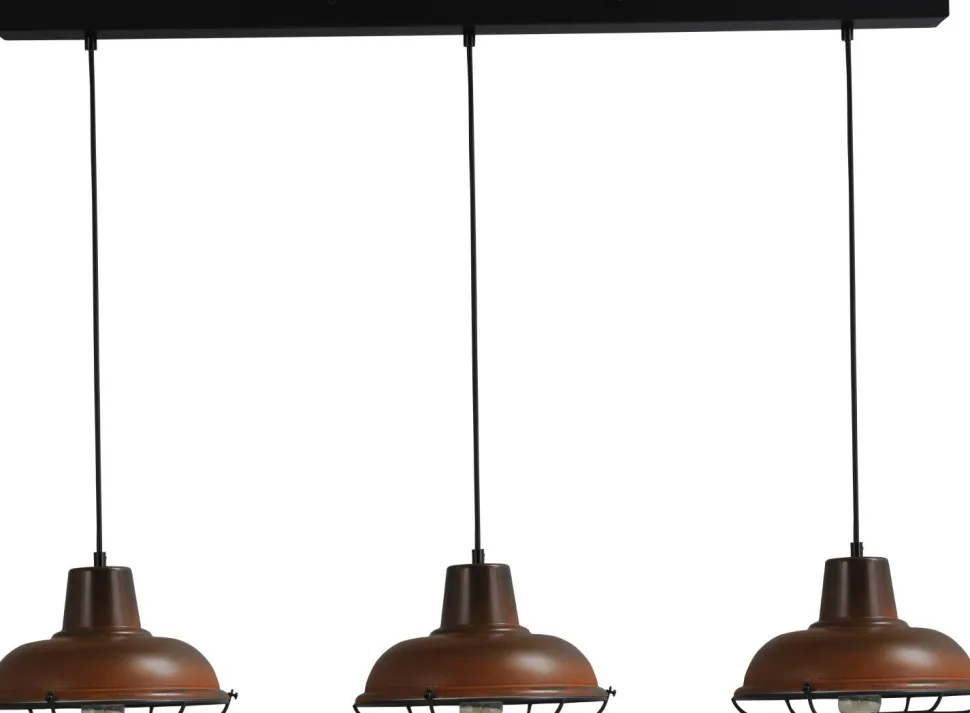 Hängelampe in Rost Braun