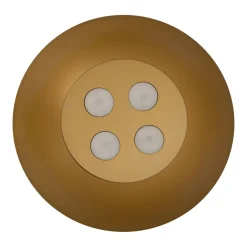 Hängelampe in Weiß Gold matt Ø 50 cm für 4x GX53