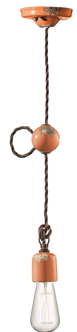 Hängelampe Keramik E27 H: max. 120 cm Vintage ARASI