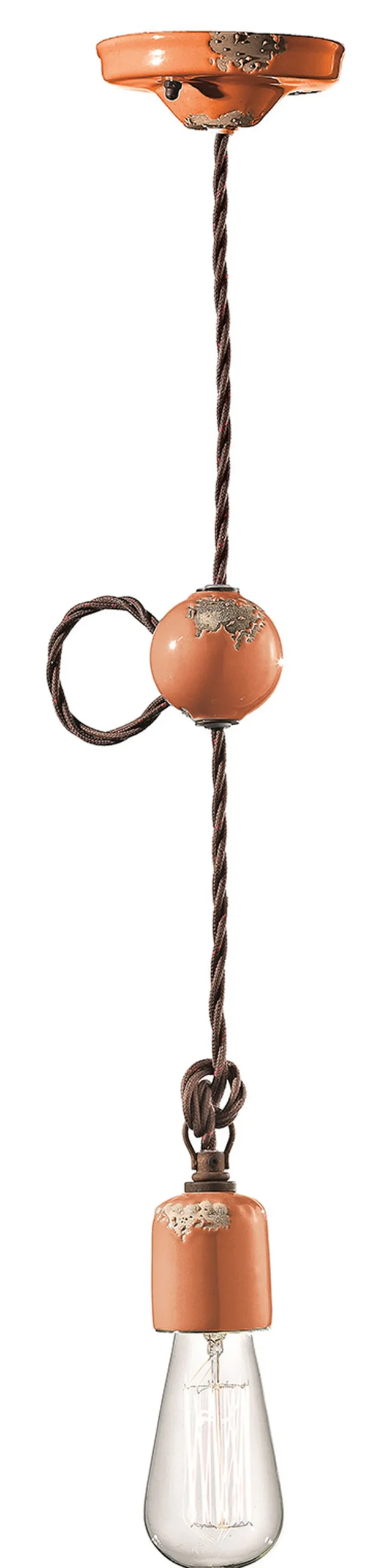 Hängelampe Keramik E27 H: max. 120 cm Vintage ARASI