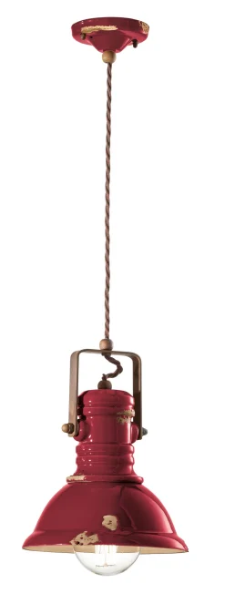 Hängelampe Keramik rund D: 23 cm H: max. 150 cm