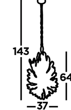 Hängelampe Kristall Ø 37 cm H: max. 2 m verstellbar