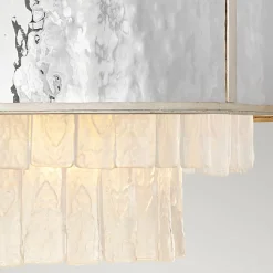 Hängelampe Kristall Edelstahl Ø 66 cm H: max. 386,2 cm rund