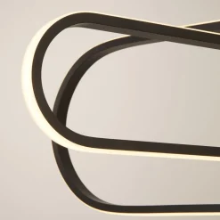 Hängelampe LED Schwarz einstellbare Lichtfarbe B: 80 cm