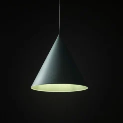 Hängelampe Metall Ø 32 cm H: max. 165 cm Mint E27 Retro