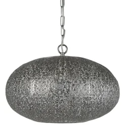 Hängelampe Metall Ø 39 cm Orientalisch in Nickel E27