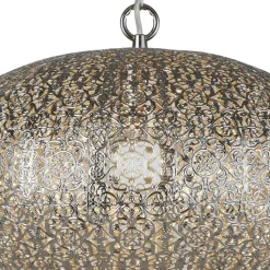 Hängelampe Metall Ø 39 cm Orientalisch in Nickel E27