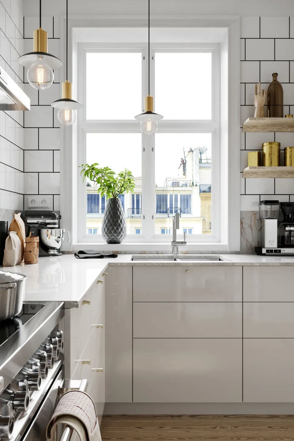 Hängelampe Metall 16 cm breit H: max. 350 cm für E27