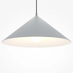 Hängelampe Metall E27 Ø 35 cm rund H: max. 318 cm Grau