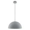 Hängelampe Metall E27 rund D: 35 cm H: max. 320 cm Grau