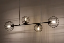 Hängelampe Metall E27 Schwarz Esszimmer Wohnzimmer