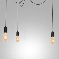 Hängelampe Metall 3-flammig Modern groß flexibel