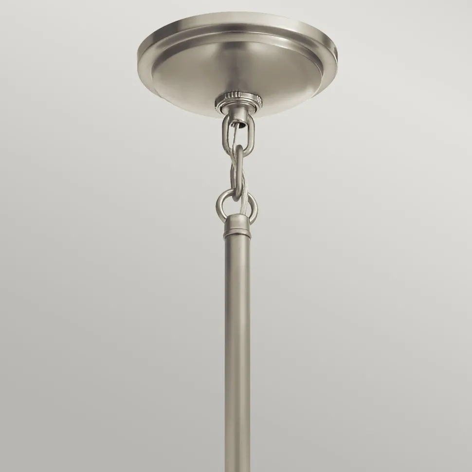 Hängelampe Metall Glas E27 D: 40,8 cm H: max. 166,5 cm