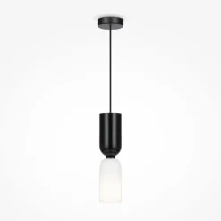 Hängelampe Metall Glas E14 rund Ø 8 cm H: max. 232 cm