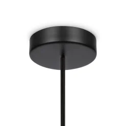 Hängelampe Metall Glas E14 rund Ø 8 cm H: max. 232 cm