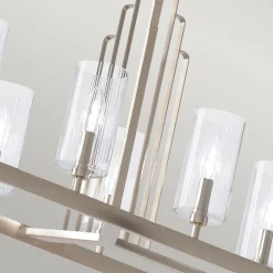 Hängelampe Metall Glas H: max. 162,5 cm Art Déco