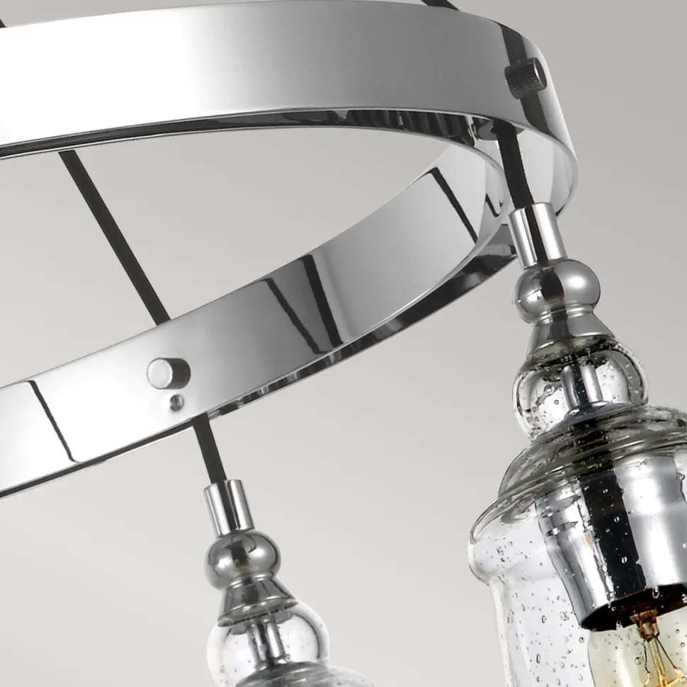 Hängelampe Metall Glas rund Ø 72,7 cm H: max. 232,4 cm